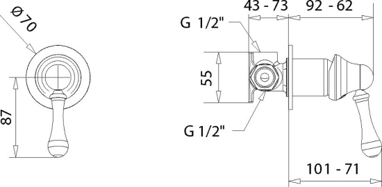 Смеситель для душа Migliore Maya 18925 хром