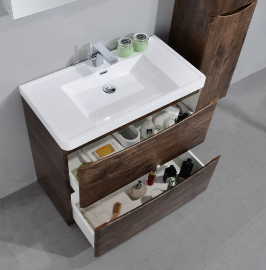 Тумба с раковиной BelBagno Ancona-N 90 rovere more напольная