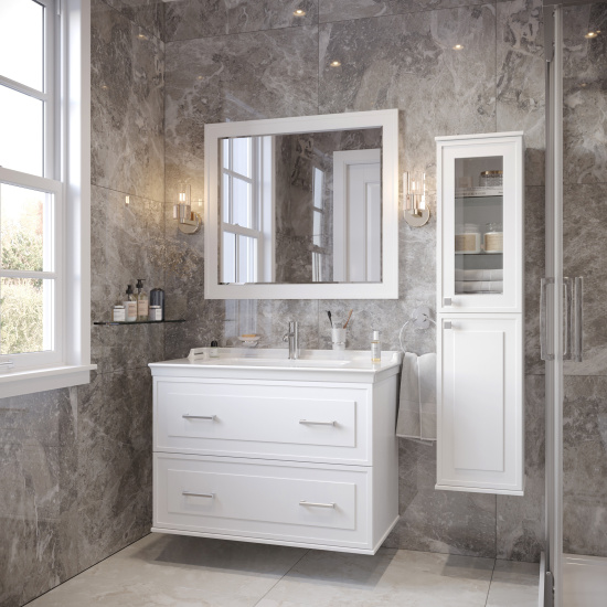 Тумба с раковиной Stworki Хадстен 100 белая