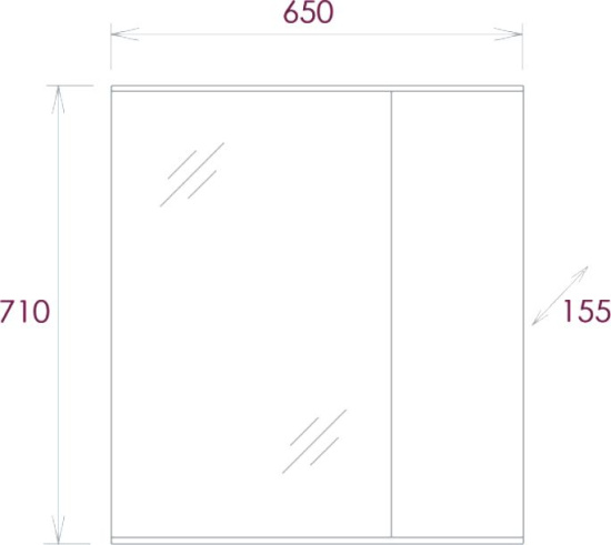 Мебель для ванной Onika Марбл 65, подвесная, мрамор, камень бетонный