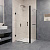 Душевой уголок RGW Passage PA-36-1B (895-915)х800х1950 профиль черный, стекло прозрачное