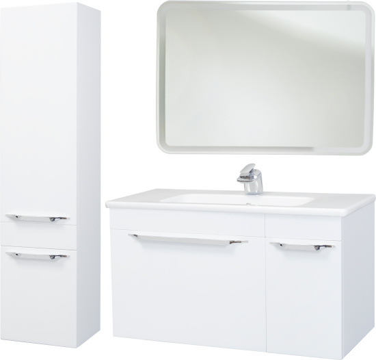 Тумба с раковиной Bellezza Альдо 100 белая