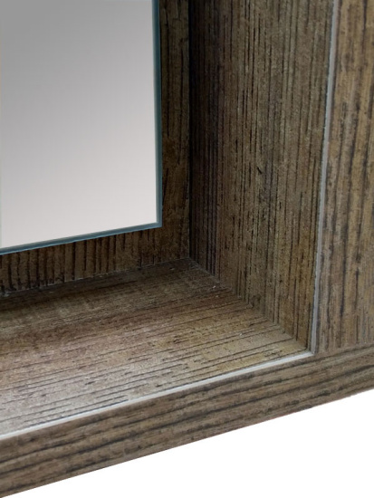 Зеркало Misty Даллас 80 светлое дерево, с подсветкой