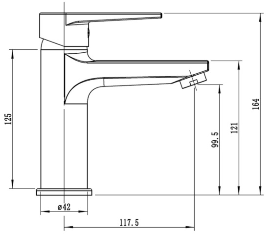 Смеситель для раковины Esko Budapest BT26M
