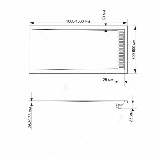Поддон для душа RGW STM-W 120x80