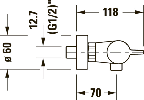 Смеситель для душа Duravit B.1 B14220000010 термостат, хром