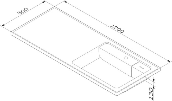 Тумба с раковиной AM.PM X-Joy 60 R под стиральную машину
