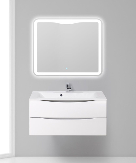 Тумба с раковиной BelBagno Marino 100 bianco lucido