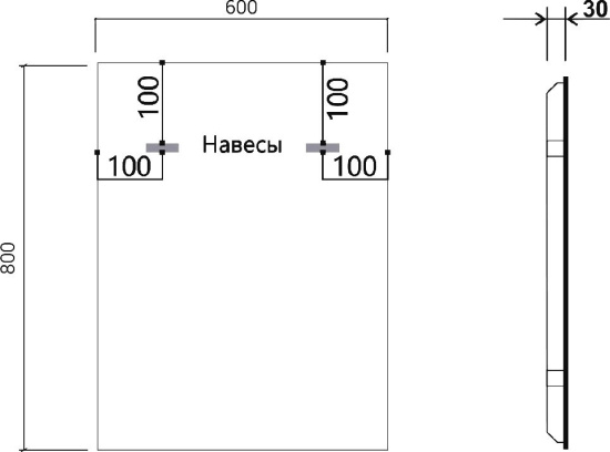 Мебель для ванной Vincea Paola 60 темный дуб