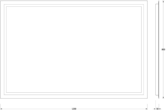 Зеркало Evoform Ledline BY 2138 120х80