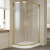 Душевой уголок Vegas Glass ZS-F 100*80 09 02 профиль золото, стекло шиншилла