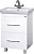Тумба под раковину Misty Елена 55 белая, с 2-мя ящиками