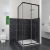 Душевой уголок RGW Classic CL-34B 80x80 профиль черный