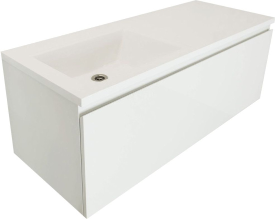 Тумба с раковиной Эстет Dallas Luxe 110 подвесная, 1 ящик, L