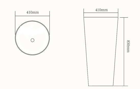 Напольная раковина SantiLine SL-4012MB