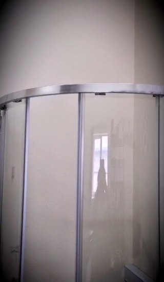 Душевой уголок CeramaLux CL901-90B 90x90, профиль черный матовый, стекло прозрачное