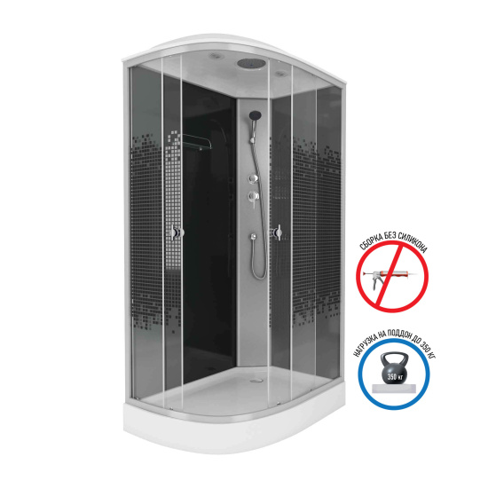 Душевая кабина Niagara Eco NG-4512-14R BLACK