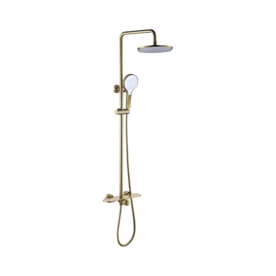 Душевая стойка Bronze de Luxe Icon 80112CG, матовое золото