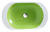 Накладная раковина Disegno Ceramica Ovo OV06040001 green