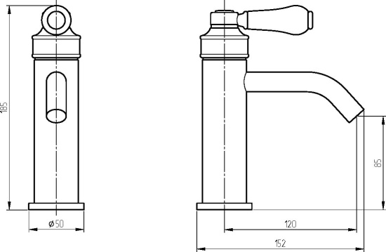 Смеситель для раковины Migliore Ermitage Mini 28574 бронза