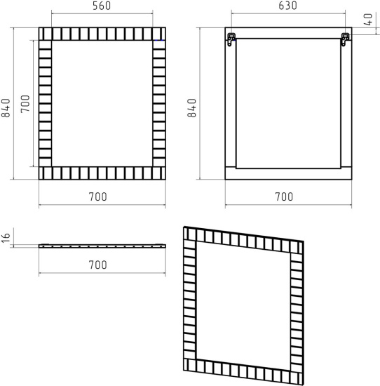 Мебель для ванной Brevita Gloster 70 белая