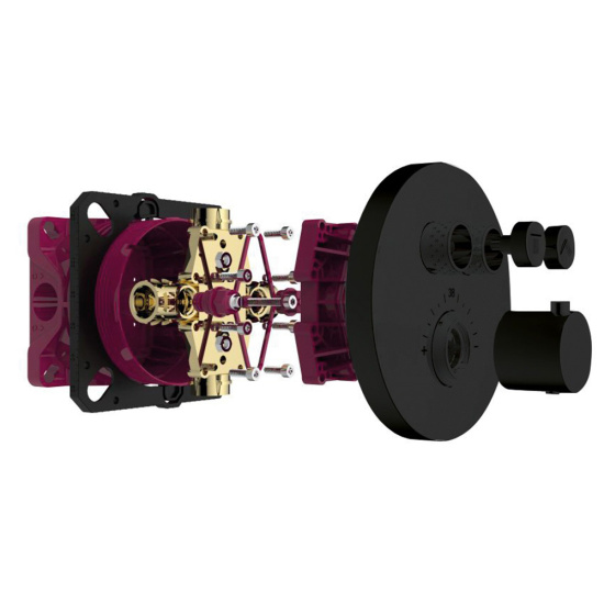 Душевая система AQUAme AQM8405MB с термостатом