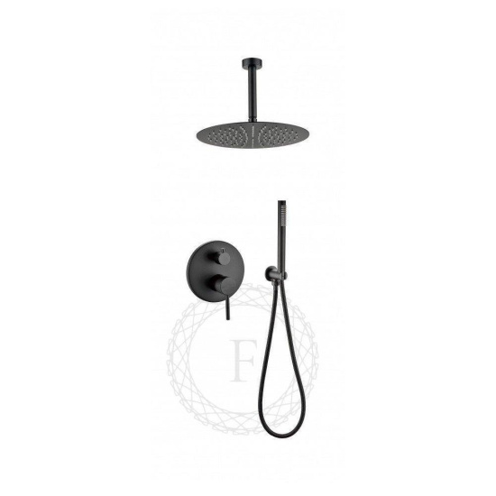 Душевая система Filarete Roun FL1024BL, черный