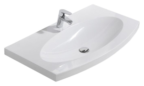 Тумба с раковиной BelBagno Prospero 92 bianco lucido