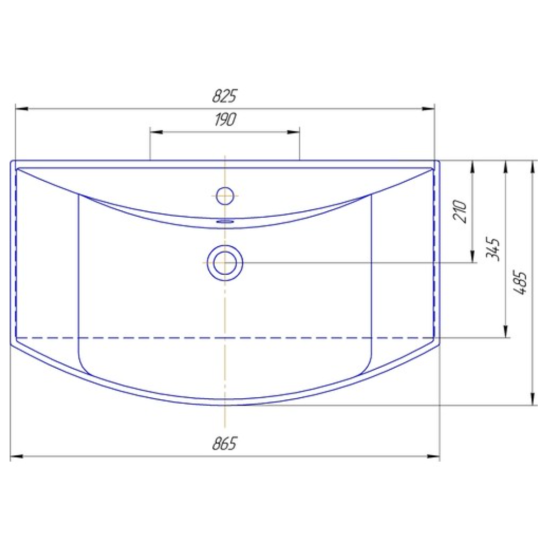 Тумба с раковиной Aqwella Барселона Люкс 85 с бельевой корзиной
