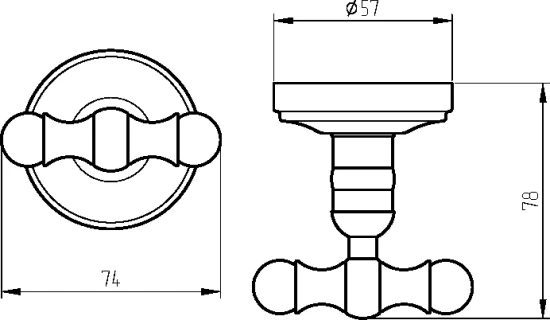 Крючок Migliore Mirella 17324 золото