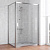 Душевой уголок Vegas Glass ZP+ZPV 120*70 08 01 профиль глянцевый хром, стекло прозрачное