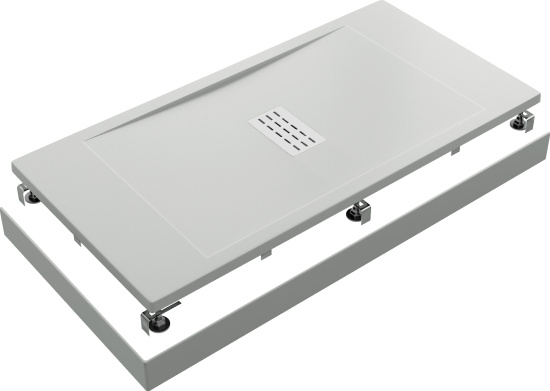 Поддон для душа Good Door Flow 100x80, с ножками и экраном