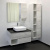 Тумба с раковиной Comforty Прага 90 подвесная, дуб белый, раковина T-Y9378