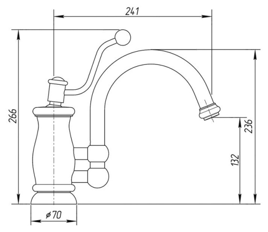 Смеситель для кухни Migliore Vivaldi 18257 хром