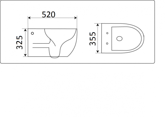 Подвесной унитаз CeramaLux CL2196-2