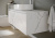 Тумба с раковиной Sancos Stone 120 со столешницей из керамогранита черный марамор, подвесная