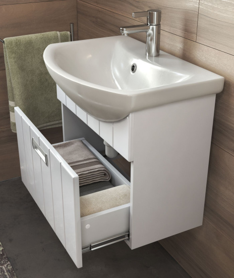 Тумба с раковиной Vigo Diana 60-0-1 подвесная, 1 ящик