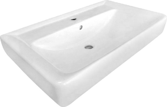 Тумба с раковиной Dreja.Eco Q 80 белая