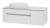 Тумба с раковиной Misty Роял 120 белая подвесная, со столешницей