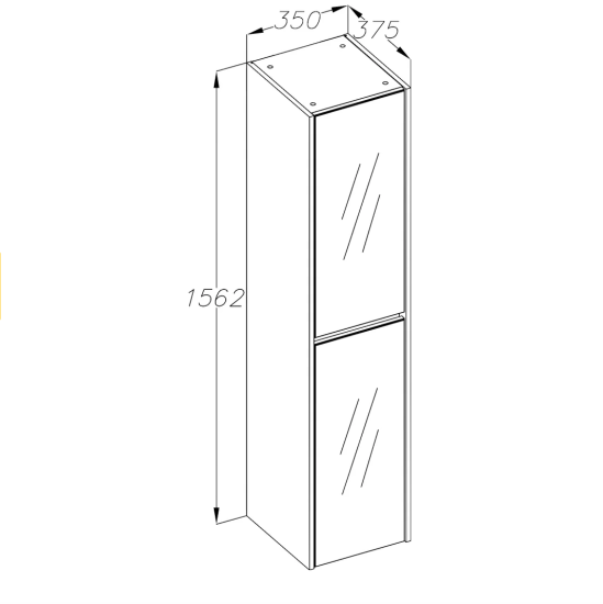 Пенал Opadiris Фреш белый