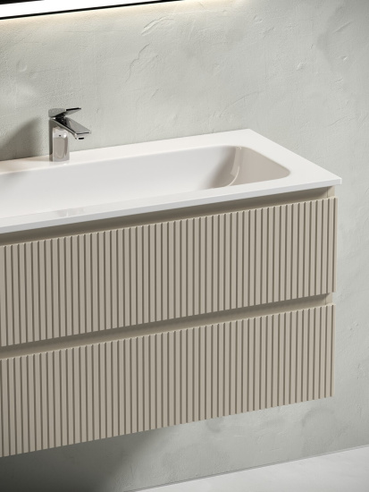 Тумба с раковиной Sancos Snob T 100 Beige Soft SNT100CE, подвесная