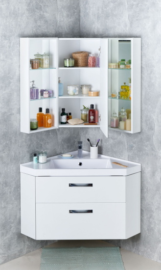 Зеркало-шкаф Aquaton Кантара дуб полярный