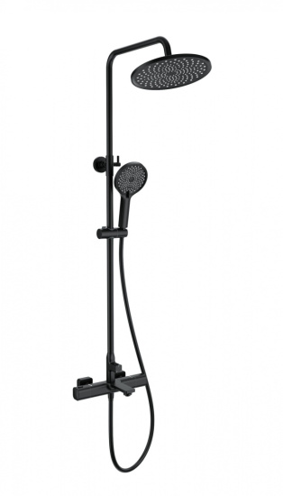 Душевая стойка Wonzon & Woghand Solid WW-C3011-A-MB с термостатом