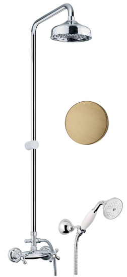 Душевая стойка Fiore Margot Sky (Swarovski®) 01ZZ0620 бронза