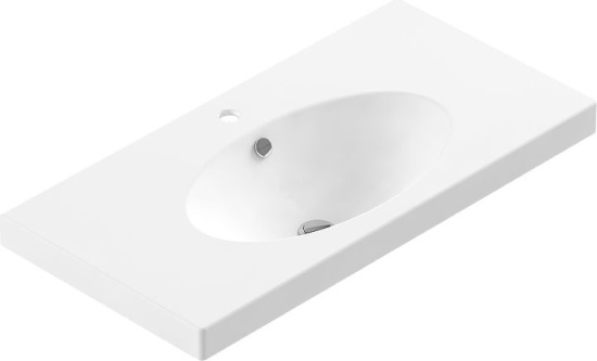 Тумба с раковиной Misty Европа 90 красная эмаль