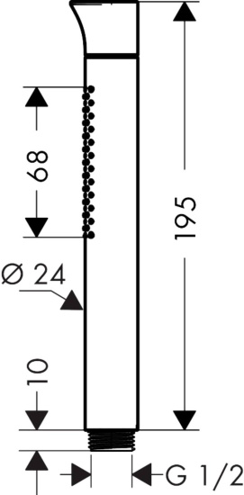 Смеситель для ванны Axor Starck Organic, термостат