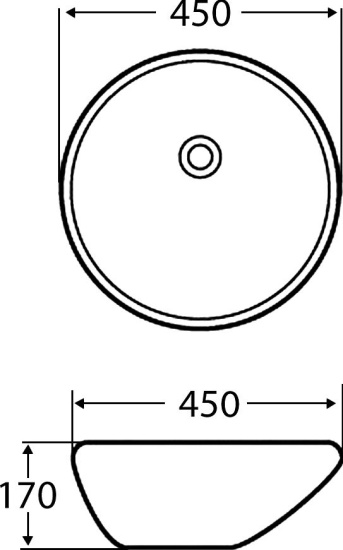 Накладная раковина BelBagno BB3006