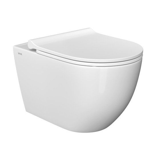 Инсталляция с унитазом VitrA Mia Round 9873B003-7201 с кнопкой хром