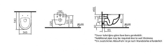 Инсталляция VitrA Sento 9830B003-7207 подвесной унитаз + кнопка