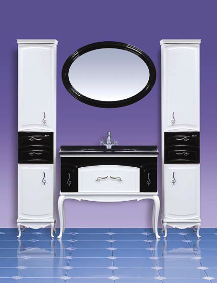 Пенал Misty Флоренция бело-черный L